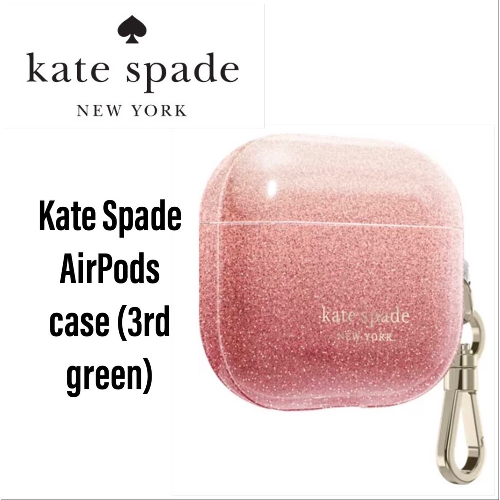 Kate Spade case for AirPods (3rd gen) - pink glitter